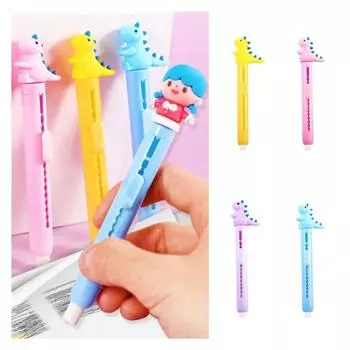 Correction Novelty Pencil Eraser Pencil Wiping Eraser Push Pull Eraser Stationery 8