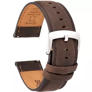 [CORROPELLE] ремешок для часов из натуральной кожи, быстросъемный ремень для часов 18 мм 19 мм 20 мм 21 мм 22 мм, сменный ремень, не требует инструментов, элегантный, crazy horse