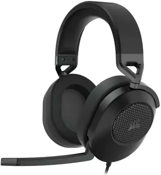 CORSAIR HS65 SURROUND Игровая гарнитура Corsair Surround Connector, совместимая с Xbox Discord Certification 3,5 мм Mac/PS5/PS4/ Series/Switch -Carbon-