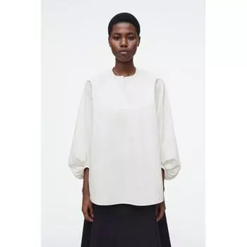 COS Блузка с рукавами-фонариками в японском стиле white/32