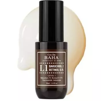 Cos De BAHA L1 Бакучиол 2% Ретинол 0,15% Сыворотка с витамином А 30 мл
