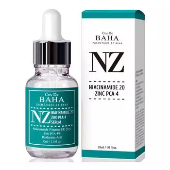 Cos De BAHA NZ Ниацинамид 20 Цинк PCA 4 Сыворотка 30 мл 30ml X 1PCS