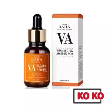[Cos De Baha] VA Pure Витамин C 15 Сыворотка, 30 мл / Отбеливание и отбеливание Ample 30ml x 1
