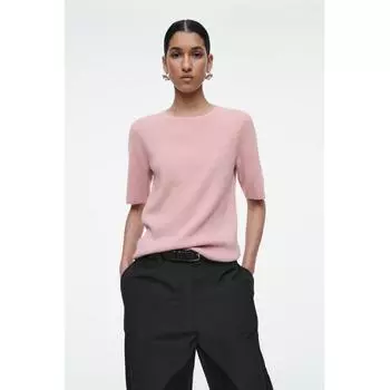 COS Футболка из чистого кашемира Japan Pink/XS