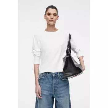 COS Футболка с длинным рукавом Japan 24 7 white/XSP