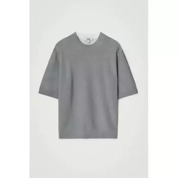 COS Футболка с принтом «Япония» большого размера gray/XS