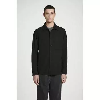 COS Футболка свободного кроя из смеси хлопка с начесом Japan Black/XS