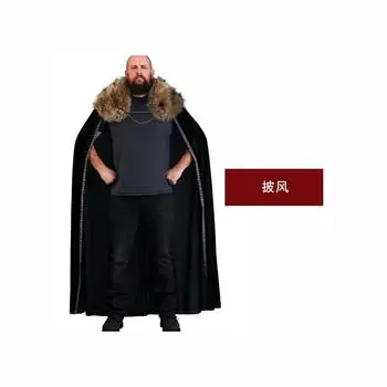 COS Хэллоуин сценический костюм викинг средневековый пират король самурай рыцарь меховая накидка плечо