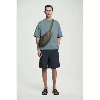 COS Japan эластичные хлопковые шорты navy/XS