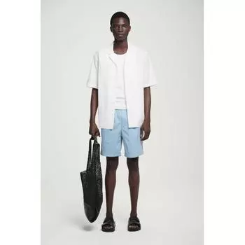 COS Japan эластичные шорты из смесового хлопка sky blue/XS