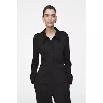 Cos Japan Большая цветная футболка из джерси Black/XS