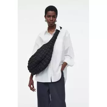Cos Japan большая стеганая сумка через плечо Black/ONESIZE