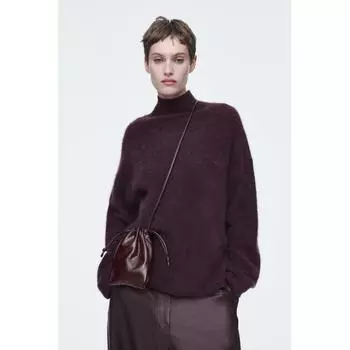 Cos Japan Cavatelli Phone Pouch Leather burgundy/NOSIZE