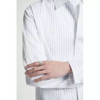 COS Массивное матовое кольцо-молоток в японском стиле SILVERTONE/ML