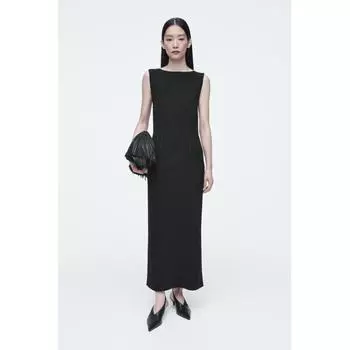 Cos Japan Corset Detail Maxi Dress Black/S