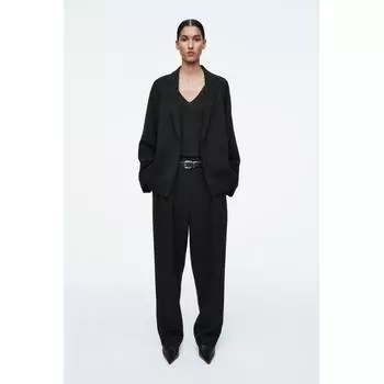 Cos Japan Fluid Tailored Straight Leg Pants Black/32