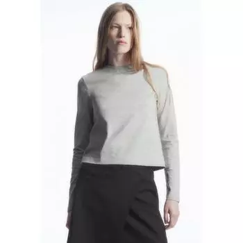 COS Japan Heavyweight приталенная футболка с длинными рукавами