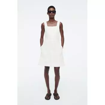 COS Japan мини-сарафан с квадратным вырезом white/32