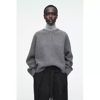 Cos Japan многослойный шерстяной свитер с цветными блоками gray/XS