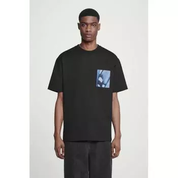 Cos Japan Oversized PrinT T shirT black/blue/S