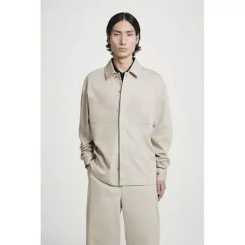 Cos Japan Oversized Twill Utility Shirt dark beige/S