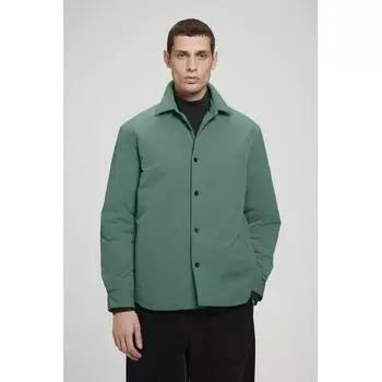 Cos Japan Padded Nylon Overshirt green/XS
