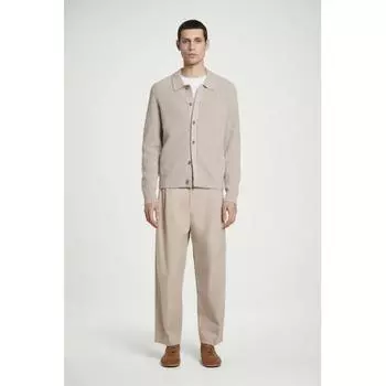 Cos Japan Pleated Cotton Tapered Pants dark beige/44