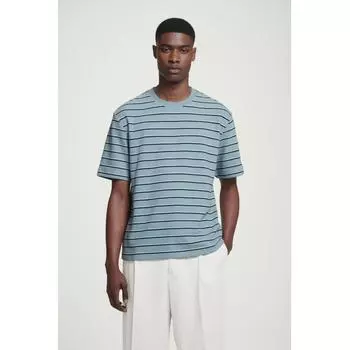 COS Japan полосатая футболка из букла bluestripe/XS