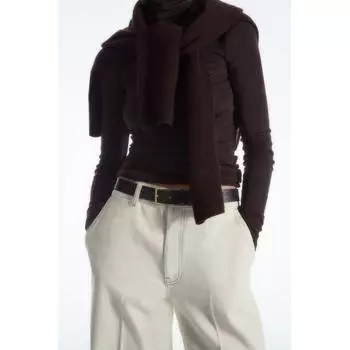 COS Japan потрескавшийся кожаный ремень