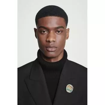 Cos Japan Print Stone Brooch silver/multicolor/ONESIZE