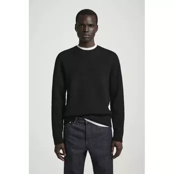 Cos Japan ребристый свитер из мериносовой шерсти Black/XS