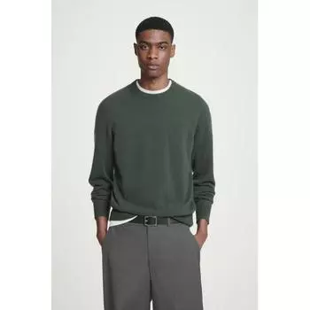 Cos Japan Regular Fit 100 Cashmere Sweater dark green/XS