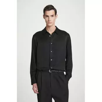 COS Японская свободная шелковая рубашка Black/XS