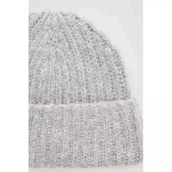 Cos Japan Ribbed Alpaca Blend Beanie gray/ONESIZE