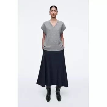 Cos Japan Round Midi Skirt navy/32