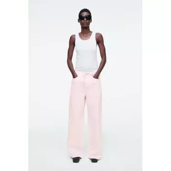 COS Japan широкие джинсовые брюки с кулиской light pink/42