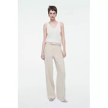 Cos Japan Широкие джинсы с высокой посадкой и полной длиной ecru/26