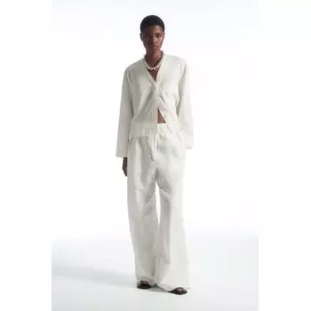 COS Japan широкие льняные брюки с кулиской