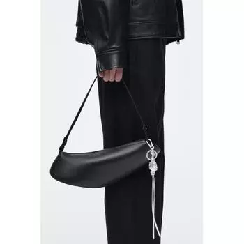 Cos Japan стеганая кожаная подвеска из бисера Silver/ONESIZE