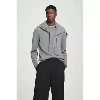 COS Japan свободный крой свитер из 100 кашемира gray/XSL