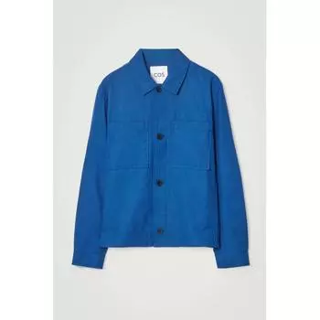 COS Японская утилитарная верхняя рубашка bright blue/XL