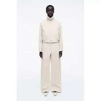 Cos Japan Wide Leg Cotton Pants light beige/32