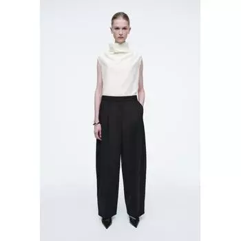 Cos Japan Wool Blend Wide Leg Pants Black/32