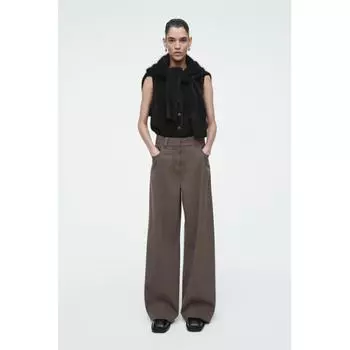 Cos Japan Wool Blend Wide Pants Braun/38