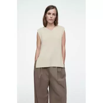 COS Японская трикотажная майка с капюшоном offwhite/XS