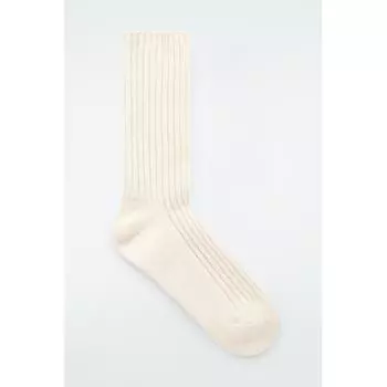 COS Носки из японского кашемира в рубчик Ivory/3941