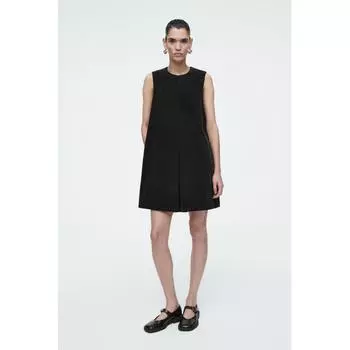 COS Платье-мини из вельвета с отделкой в рубчик спереди в японском стиле Black/34P