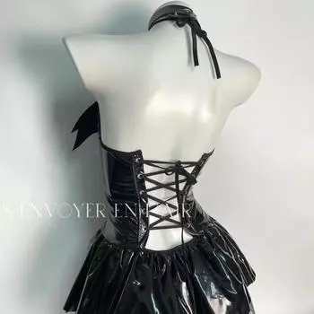 COS японский двумерный cos костюм ведьмы женский маленький дьявол перспектива юбка чистая похоть красотка униформа сексуальный темный M