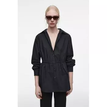 COS Рубашка с завязками на талии в японском стиле navy/32