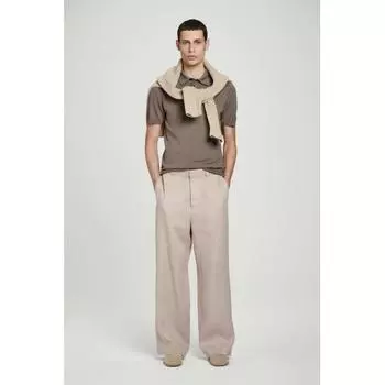 COS Широкие брюки из японского льна Fluid dark beige/44